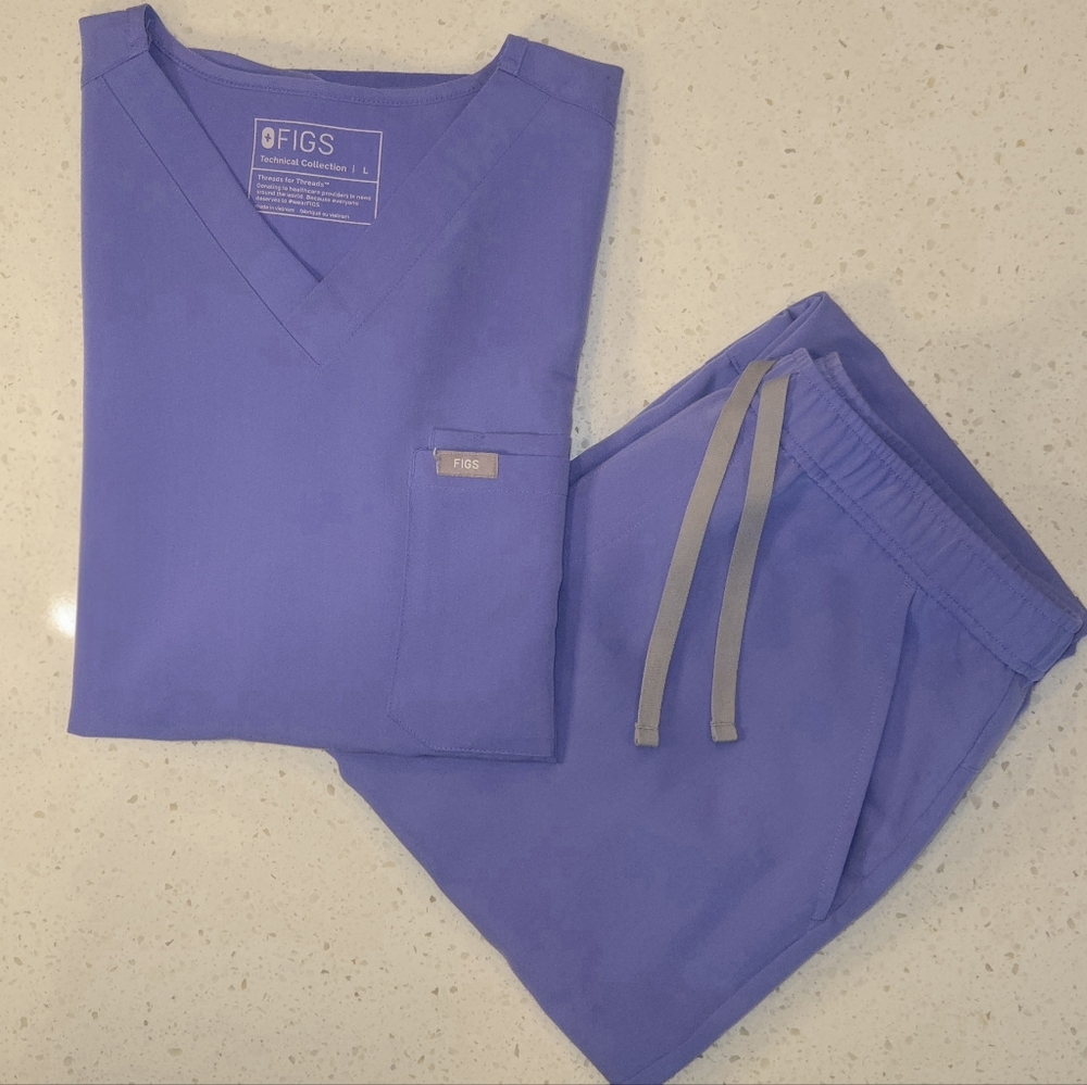 FIGS Men's Scrub Set - Blueberry